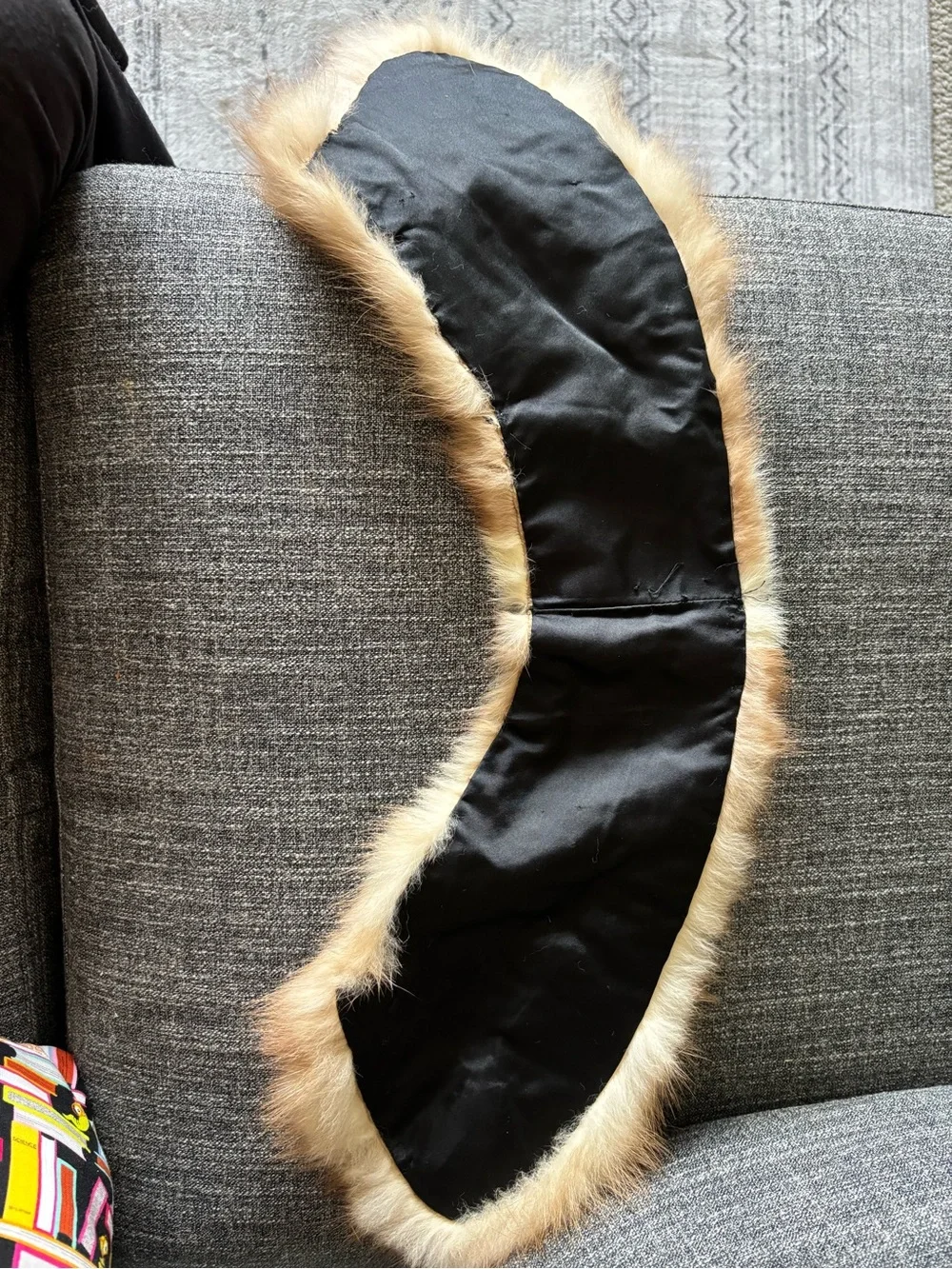 Vintage Brown Fox Fur Collar Neck Wrap